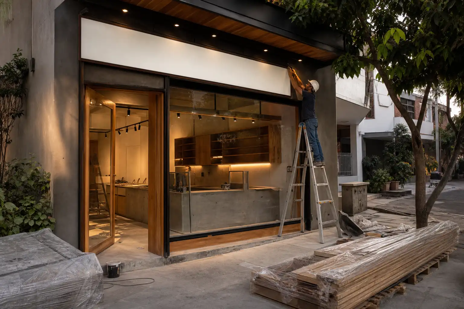 Imagen Principal del Servicio: Ejecutamos la construcción y adecuación de locales comerciales en Cali: restaurantes, cafés, tiendas, consultorios y oficinas, listos para operar.